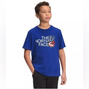 THE NORTH FACE Little Boys Graphic-Print Cotton T-Shirt Size Large (14-16)